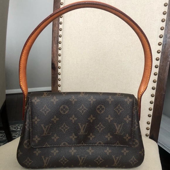 Vintage Louis Vuitton Monogram Mini Loop Shoulder Bag For Women